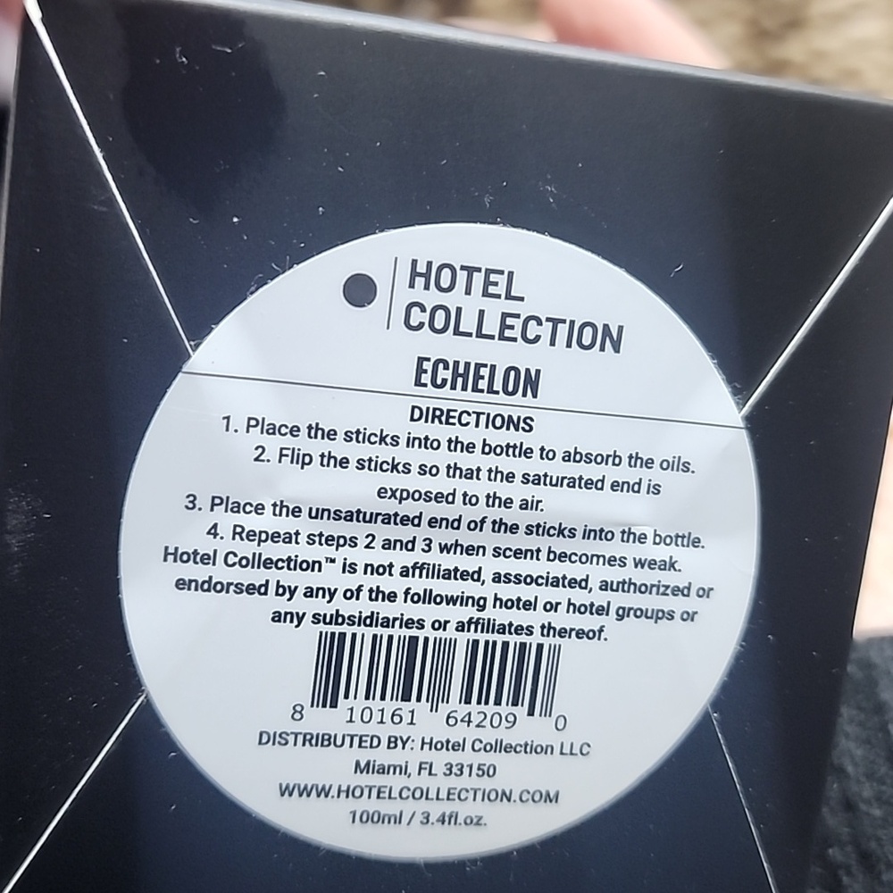 NIB Hotel Collection Reed Diffuser In Echelon Scent Black - Picture 5 of 5
